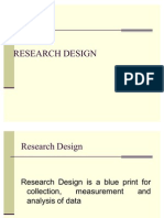 Research Design and Types of Research