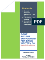 Root Recent Supplement For Bank Written GK