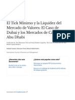 The Minimum Tick and Stock Market Liquidity The Case of Dubai and The Abu Dhabi Capital Markets - Es