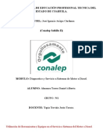 Utilización de Herramientas y Equipos en El Servicio A Sistemas Del Motor A Diesel.