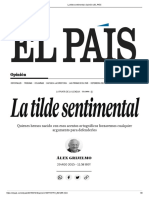 La Tilde Sentimental Opinión (EL PAÍS)