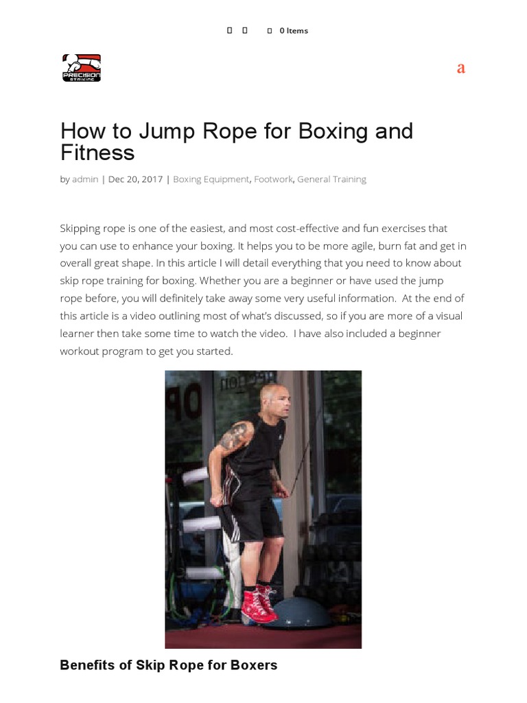 Boxing - Jump Rope For Boxing | PDF | Rope
