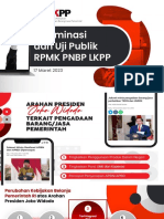 Diseminasi Dan Uji Publik RPMK PNBP LKPP: 17 Maret 2023