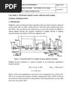 CASE STUDY 1 - Catalytic Oxidation of SO2