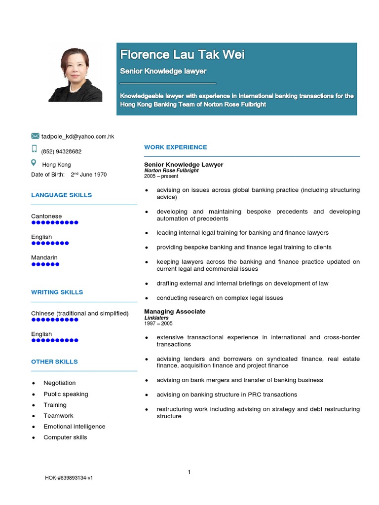 CV - Florence Lau PDF | PDF | Solicitor | Justice
