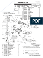 Service Parts List: 4.5" (115mm) ANGLE GRINDER