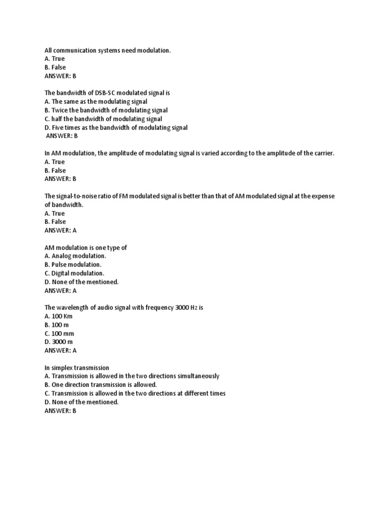 Communication Modulation Basics Explained | PDF | Modulation ...