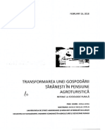 Transformarea unei gospodarii taranesti in pensiune agroturistica