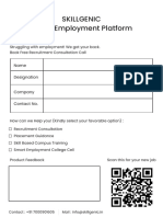 Skillgenic Smart Employment Platform: Name Designation Company Contact No