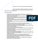 JD - Microsoft D365 F&O - Technical Developer PDF