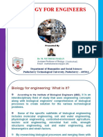 Biology For Engineers Part I (2023) - Dr. M. Muthukumaran