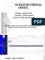 Entering Data On Virtual Office