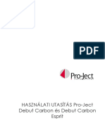 Pro-Ject Debut CarbonesCarbonEsprit Userguide HU