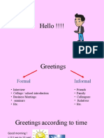 Essential guide to greetings, introductions, and parts of speech