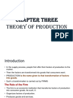 Chapter Three Theory of Production