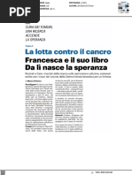 Francesca e il suo libro, da lì nasce la speranza contro il cancro - Il Resto del Carlino del 27 marzo 2023