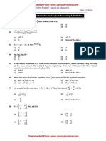 December 2018 Question Paper (Based On Memory) : Marks 100 Time: 2 Hours