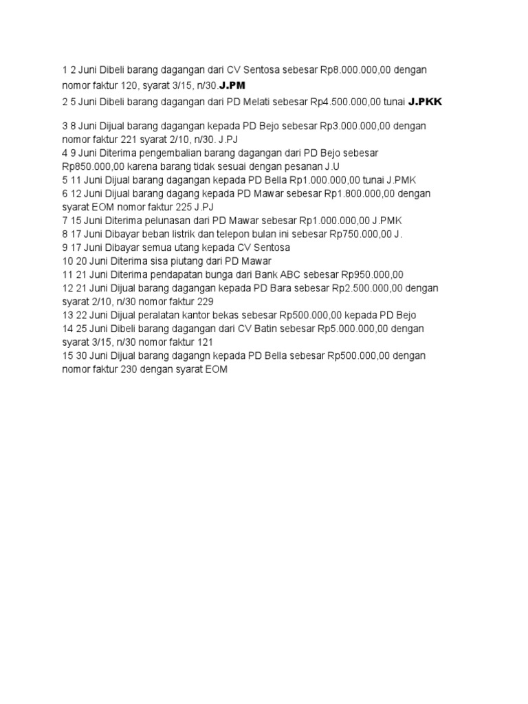 Pembelian dan Penjualan Barang Dagangan | PDF | Hukum