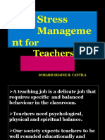Stress Manageme NT: For Teachers