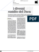 Così Divenni Suddito Del Duca Materasso - Il Nuovo Amico Del 26 Marzo 2023