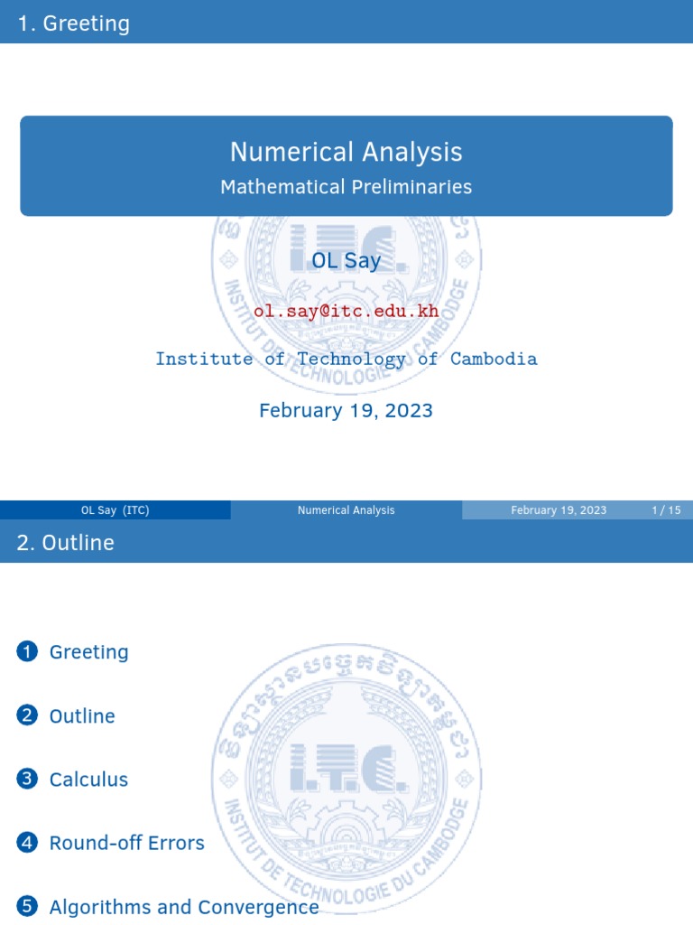 Numerical Analysis Chapter 1 | PDF | Limit (Mathematics) | Function ...