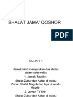 Shalat Jama' Qoshor