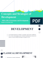 Concepts and Strategies of Development