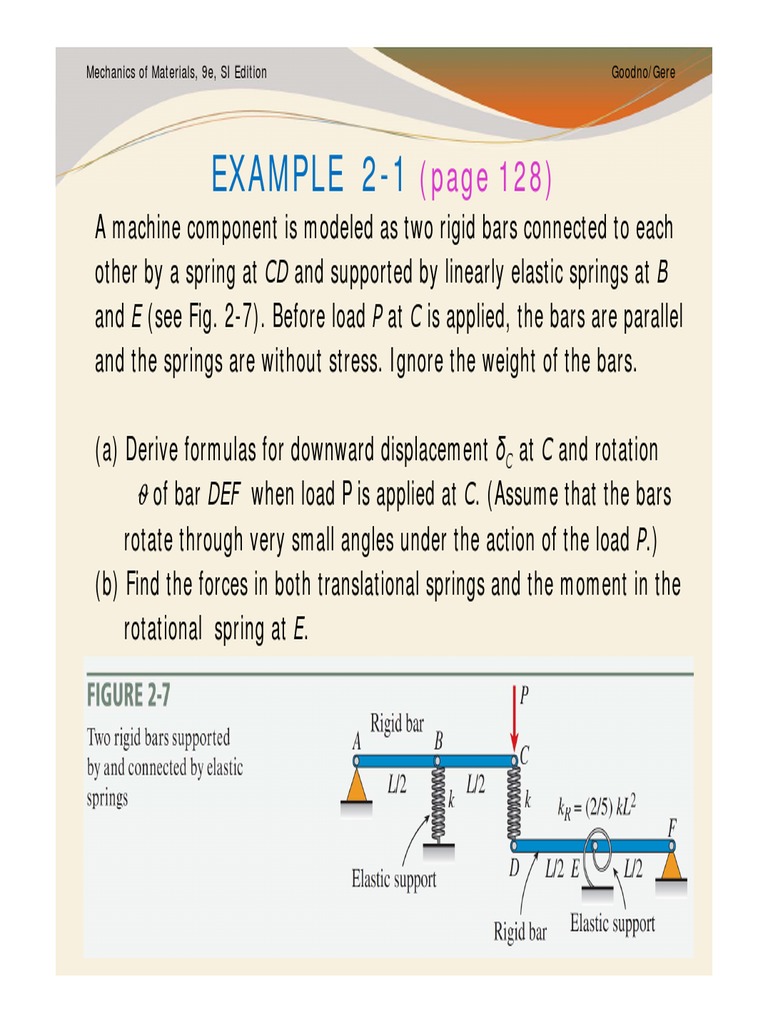 Mechanics of Materials Example 21 PDF Strength Of Materials Materials Science