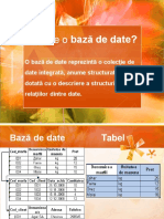 Proiectarea bazei de date
