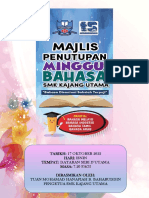 Buku Program Majlis Penutup Minggu Bahasa