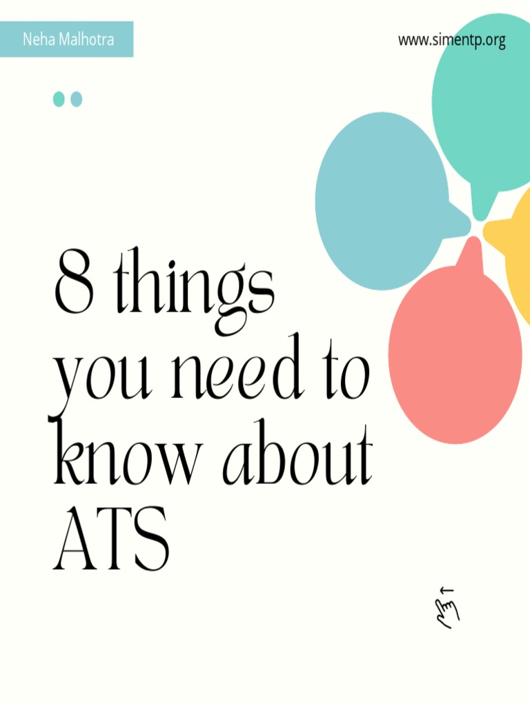 8 Things You Need To Know About ATS | PDF | Résumé | Recruitment