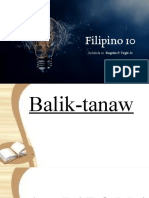 Filipino 10: Inihanda Ni. Rogelio P. Tagle JR