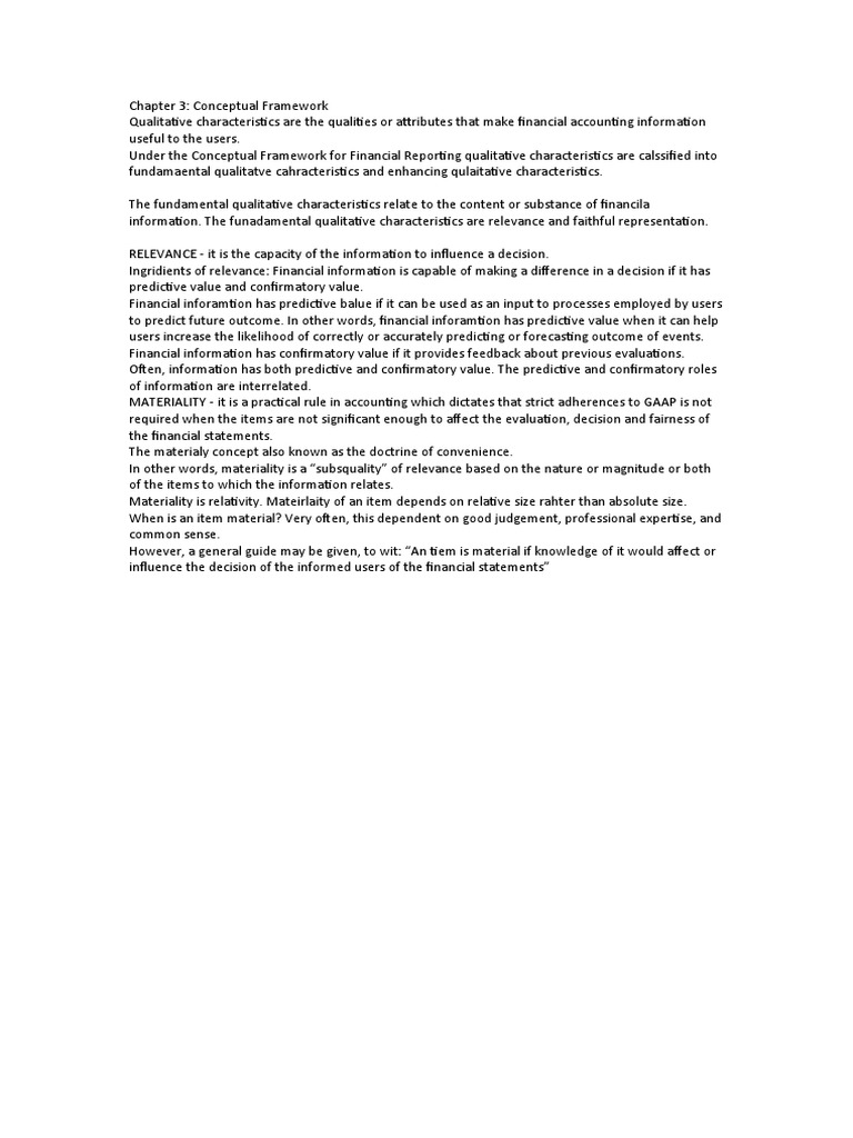 CFAS Chapter 3 Summary | PDF | Finance & Money Management