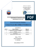 Calcul Des Structures - Application de La Méthode Des Forces PDF