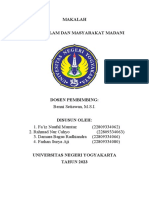 POLITIK ISLAM DAN MASYARAKAT MADANI