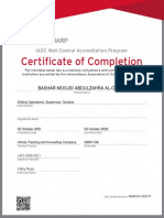 ODS Drilling Crew Well Control Certifications