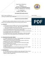 Project Icare Evaluation Form