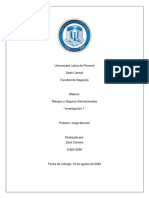 Universidad Latina de Panamá - Facultad de Negocios - Riesgos y Seguros Internacionales - Investigación 1 - Morosidad en pólizas según ley 12