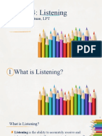 Lesson 4: Listening: Carlo G. Pamintuan, LPT