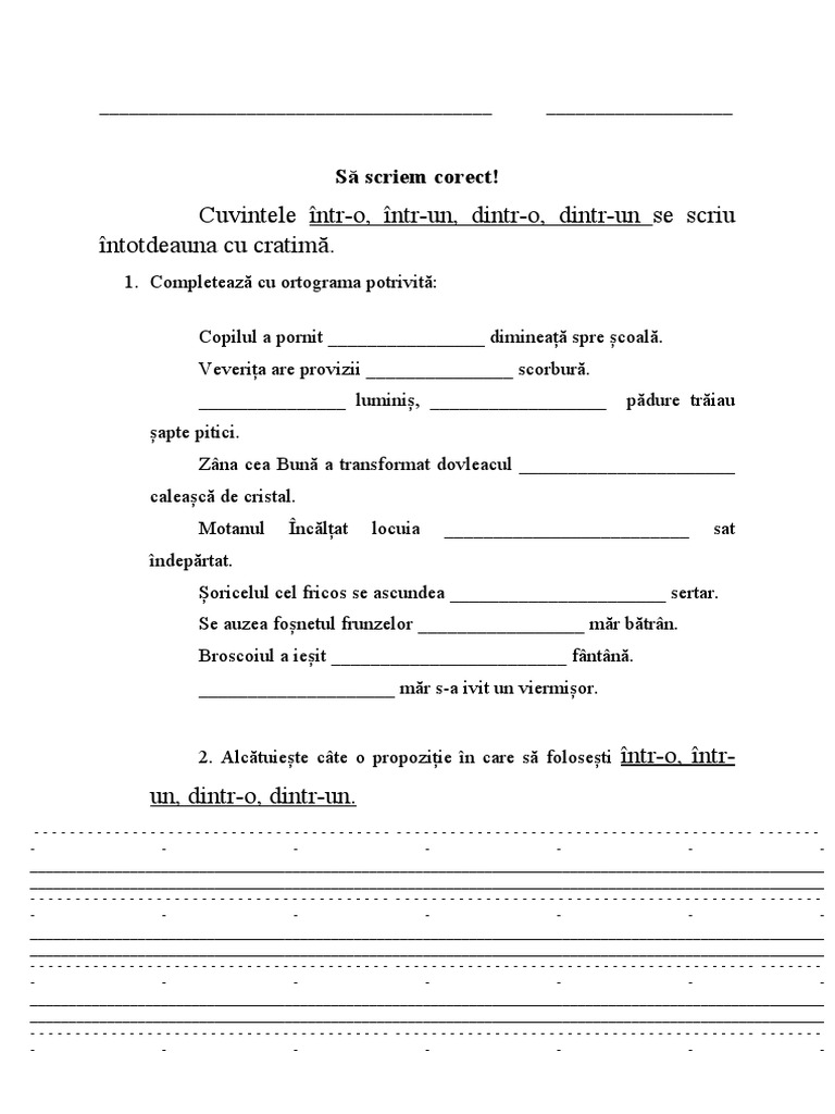 4 Sa Scriem Corect | PDF