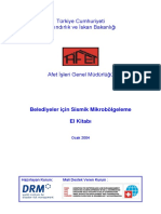 Türkiye Cumhuriyeti Bayındırlık Ve İskan Bakanlığı: Belediyeler Için Sismik Mikrobölgeleme El Kitabı