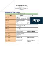 Career Talk 2023: MORNING SESSION (Grade 11 Students)