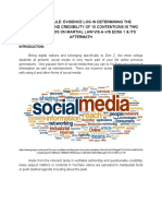 Bonus Module - Evidence Log in Determining The Credibility of Two Youtube Videos On Martial Law Vis-A-Vis Edsa 1