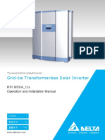 Grid-Tie Transformerless Solar Inverter: Rpi M50A Operation and Installation Manual