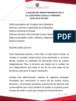 2022 - Mensaje A La Nación Presidente Pedro Castillo PDF