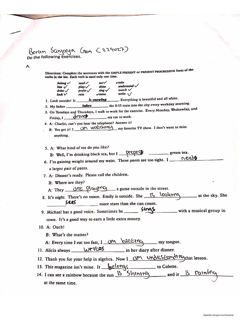 Basic Grammar Assignment 1 PDF | PDF