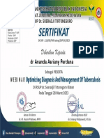 DR Ananda Asriany Perdana - Sertifikat Optimizing Diagnosis & Managemen of Tubercolusis