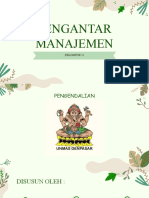 Pengantar Manajemen: Kelompok 11