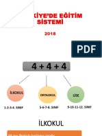 Türkiyede Eğitim Sistemi