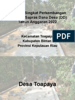 Laporan Kegiatan Sapras DD Desa Toapaya